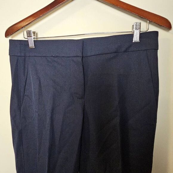 J. CREW CAMPBELL CAPRI PANT IN STRETCH COTTON A0072 Black SZ 4 DRESS PANTS - Picture 2 of 5